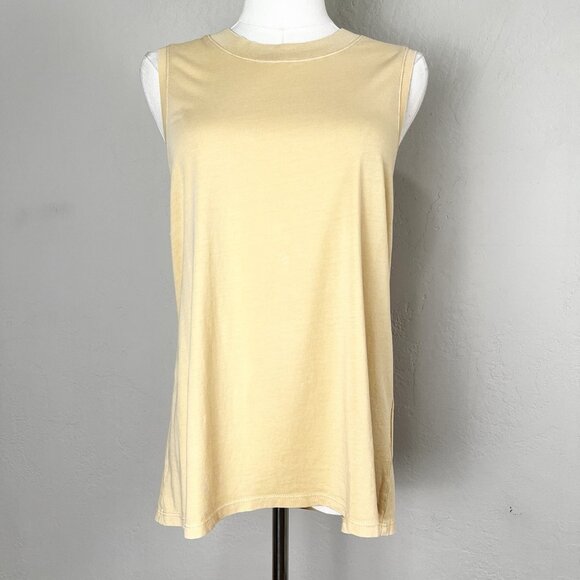prAna Tank Top Everyday Vintage-Washed Sunkissed Sleeveless Cotton‎ W's Size M - Picture 1 of 9